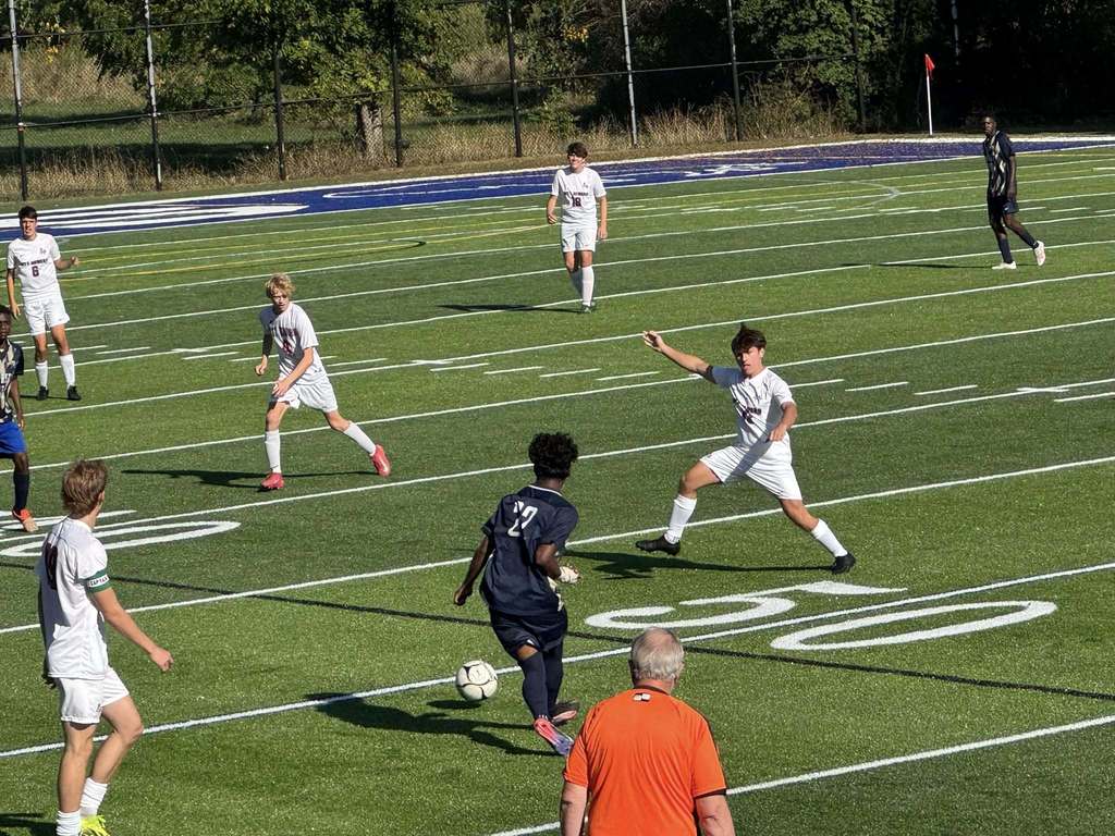 Students Playing Soccer