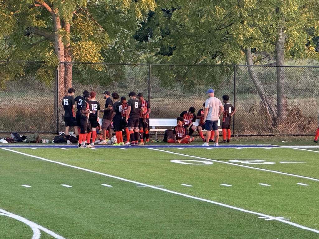 Soccer Players on Bench