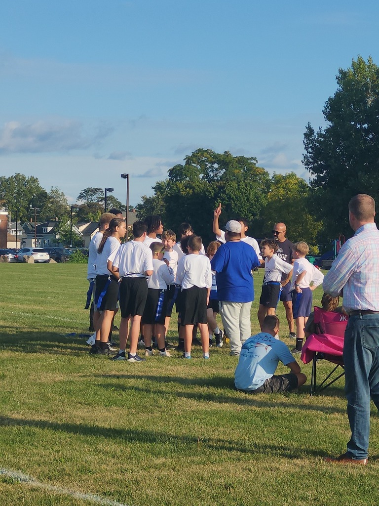 Students Playing Flag Football
