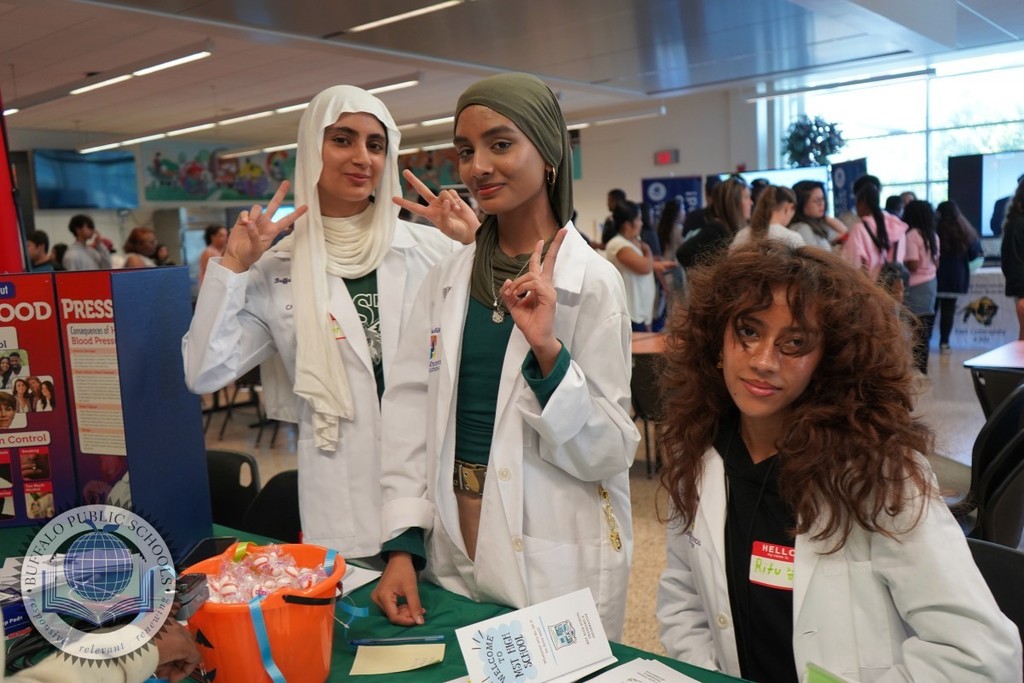 Students at High School Showcase