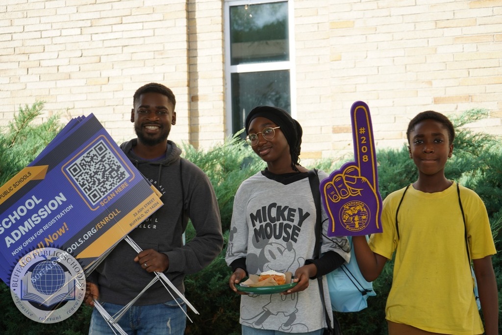 Students at High School Showcase
