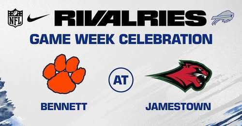 Rivalries Game Week Celebtration Bennett Logo at Jamestown Logo
