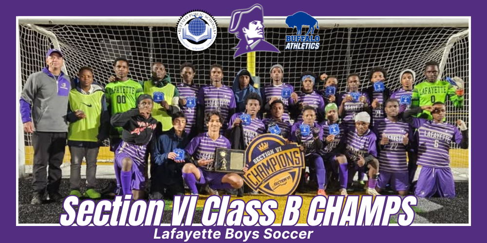  Lafayette High School boys soccer team  in front of goal!