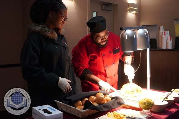 Tudetns at Carving table