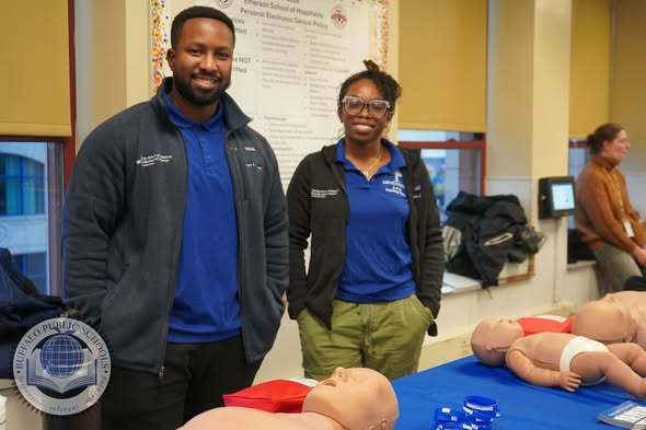 Community Partner at a table
