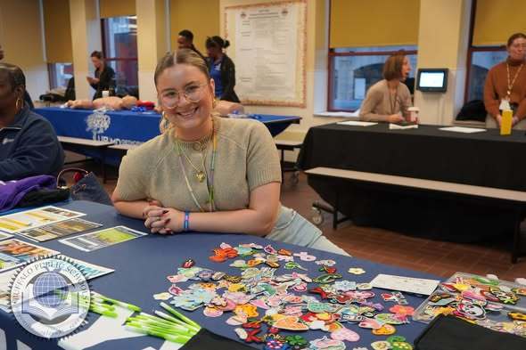 Community Partner at a table