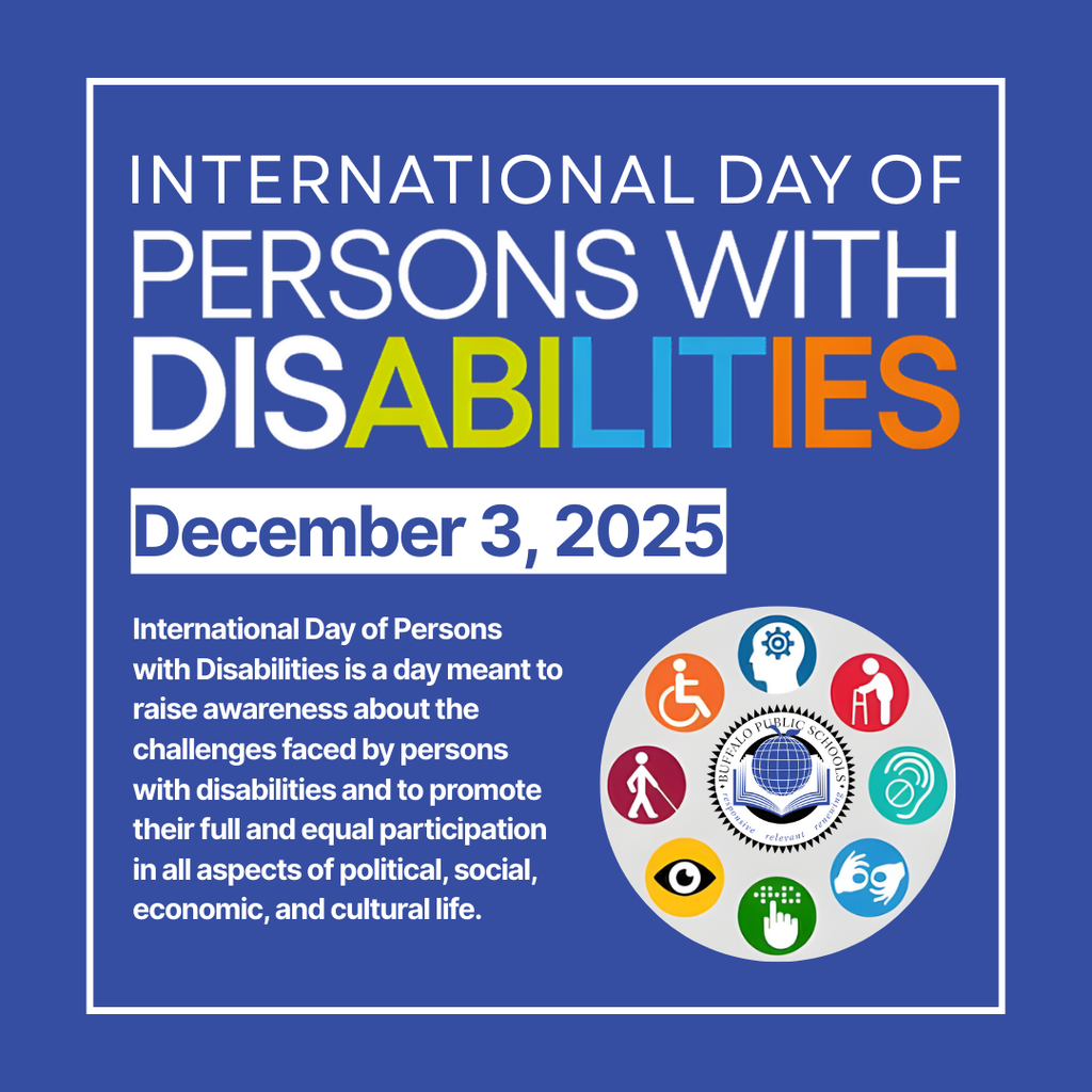 International Day of Persons with Disabilities December 3, 2025  International Day of Persons with Disabilities is a day meant to raise awareness about the challenges faced by persons with disabilities and to promote their full and equal participation in all aspects of political, social, economic, and cultural life. 