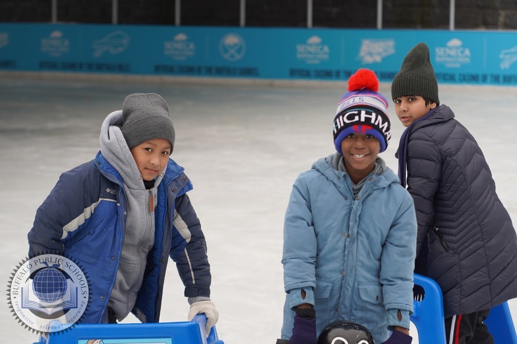 Students Ice Skating