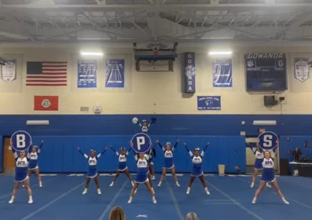 BPS Competitive Cheerleading  Squad cheering