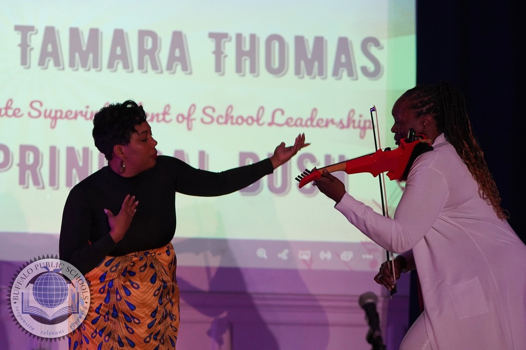 Students performing a musical