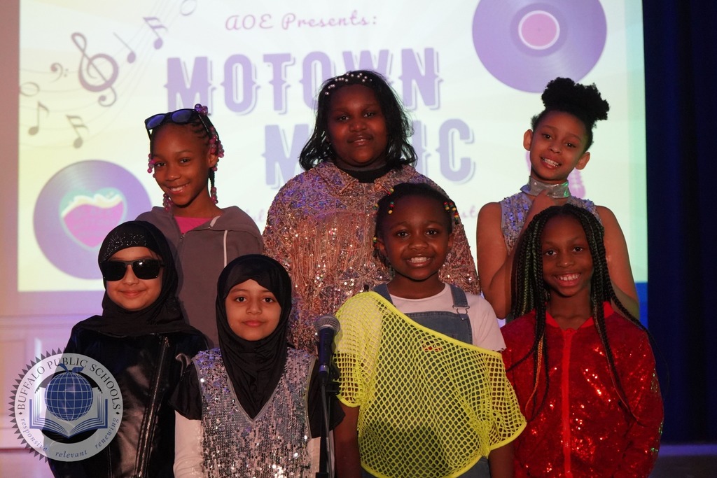 Students performing a musical