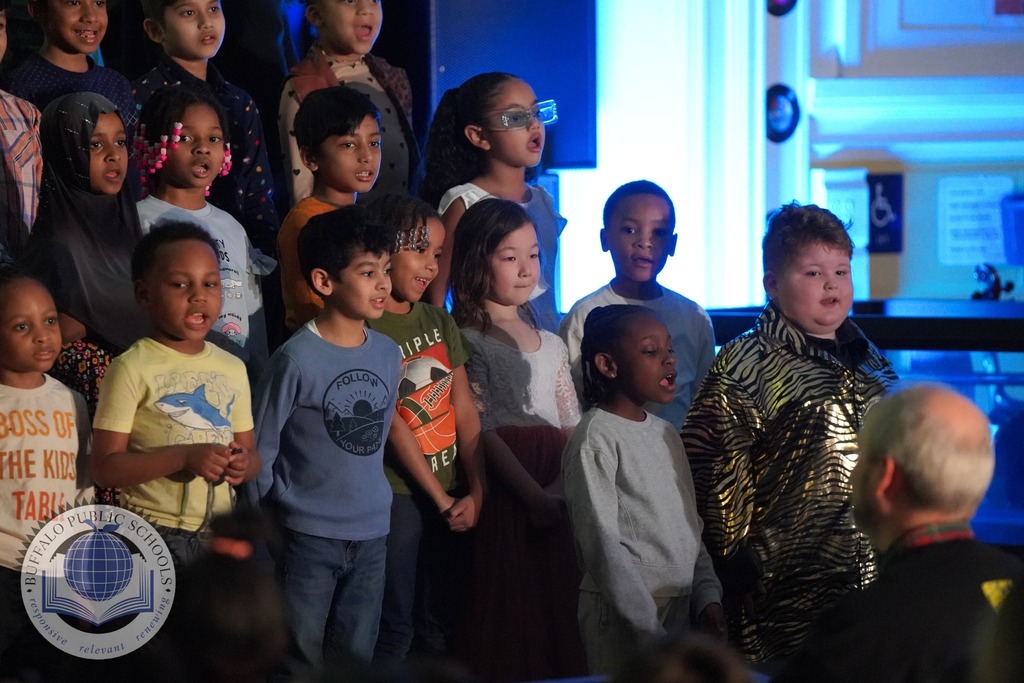 Students performing a musical