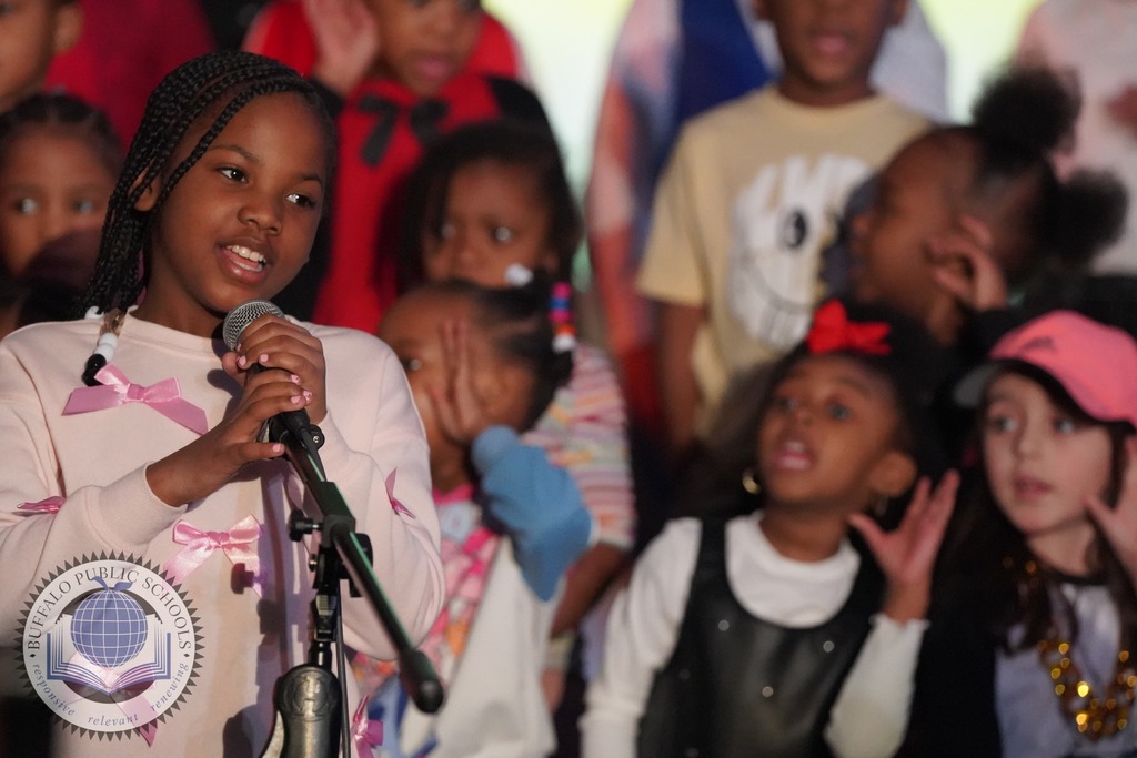 Students performing a musical