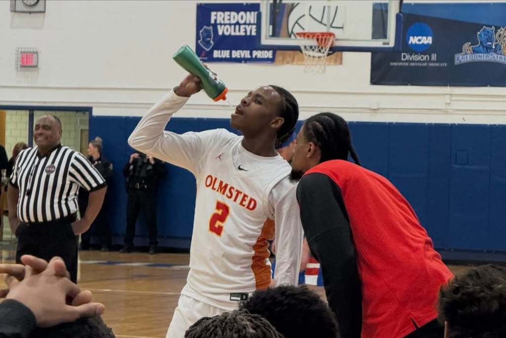 Basketball Player  drinking water