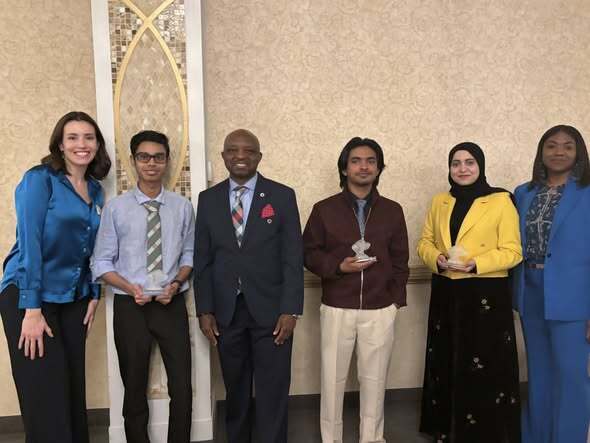 Students with Dr. Mubenga 