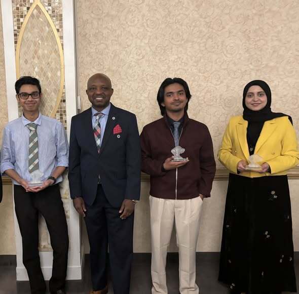 Students with Dr. Mubenga 