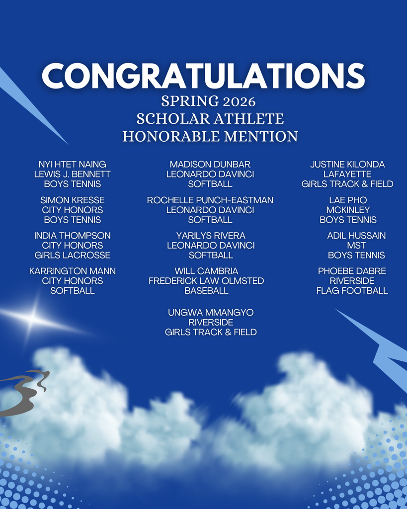 Spring 2026 Scholar Athlete Honorable Mention