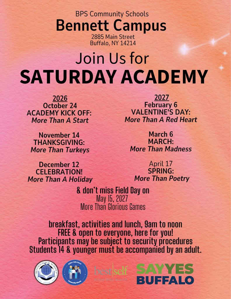 Bennett Campus Saturday Academy Dates