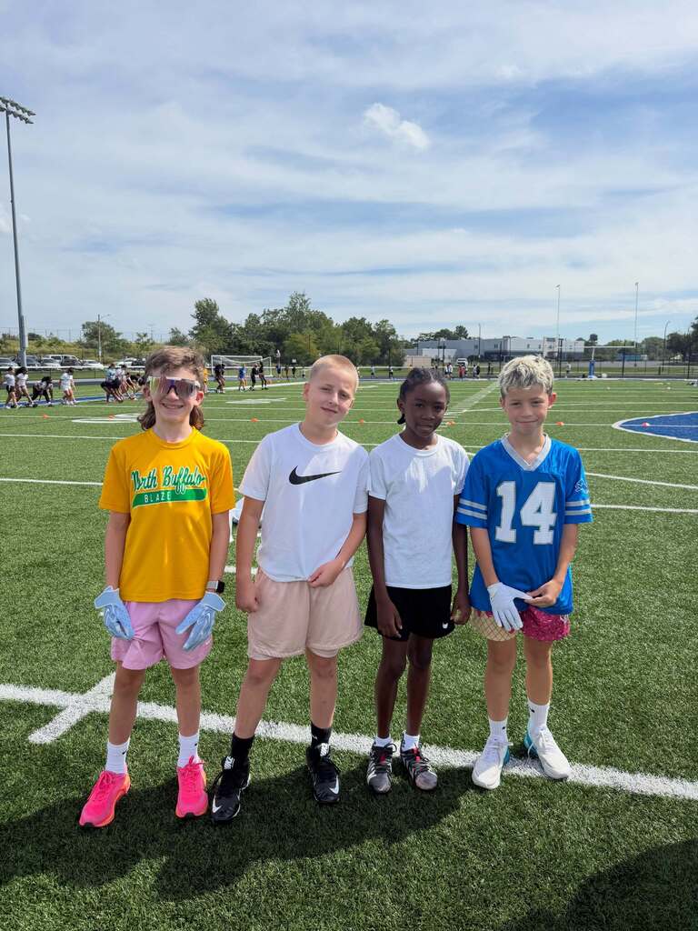 Students Playing Flag Football