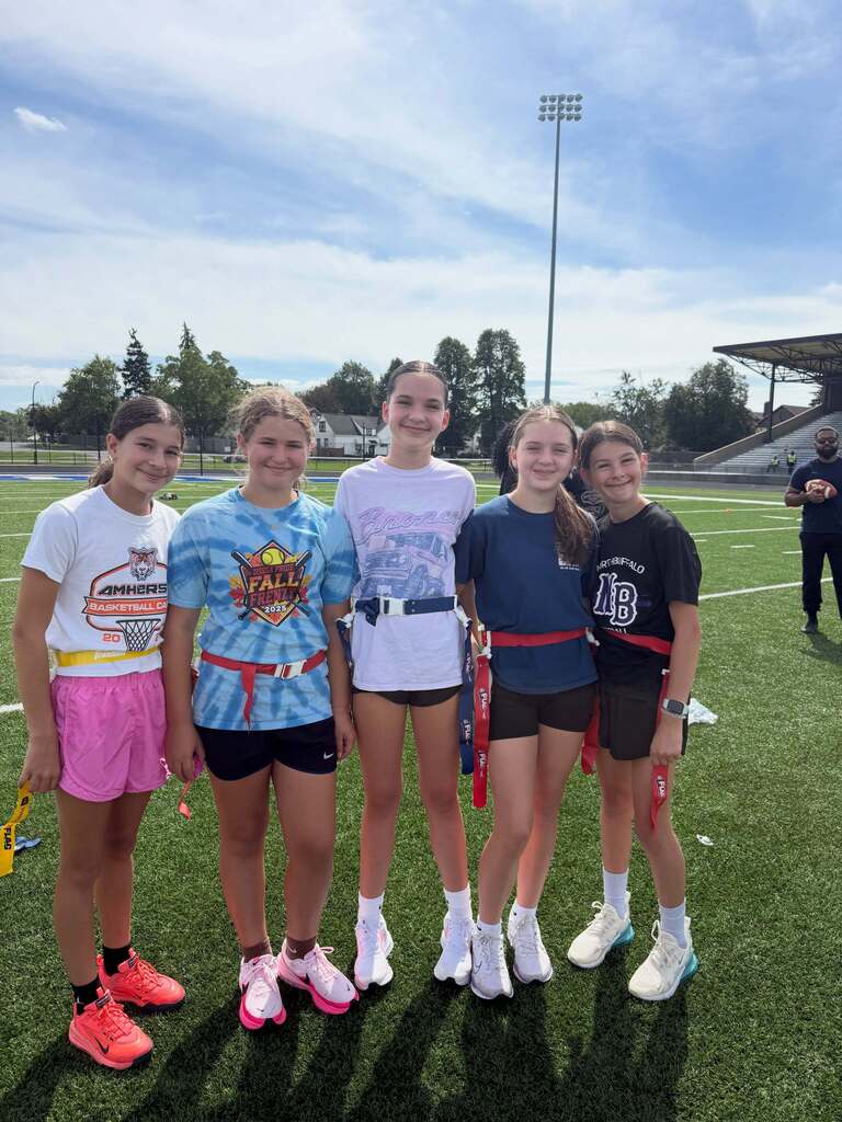 Students Playing Flag Football