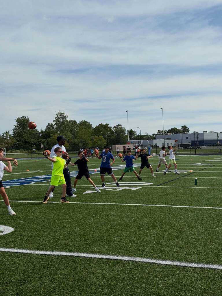Students Playing Flag Football
