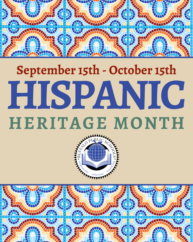 September 15th - October 15th HISPANIC HERITAGE MONTH