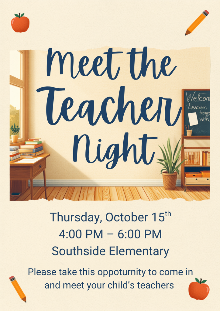Please join us for Meet the Teacher night on October 15th.
