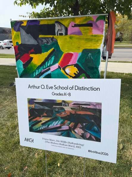 Sign for the event.