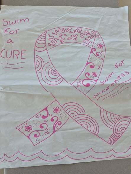 Drawing of Pink Ribbon