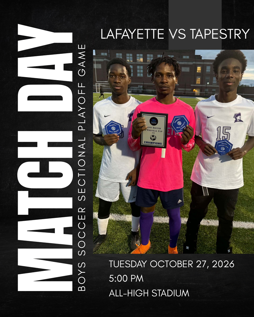LAFAYETTE VS TAPESTRY OCTOBER 27 AT 5PM