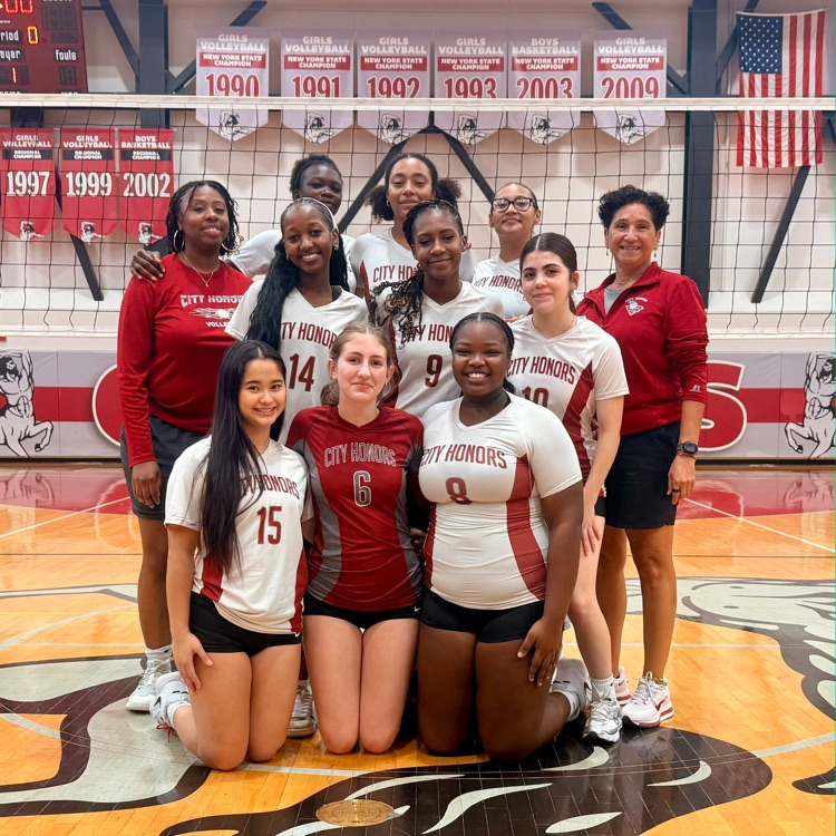 city honors girls volleyball team photo