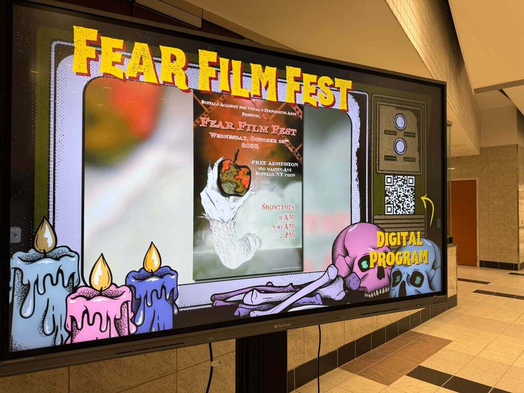Sign reading Fear Film Fest
