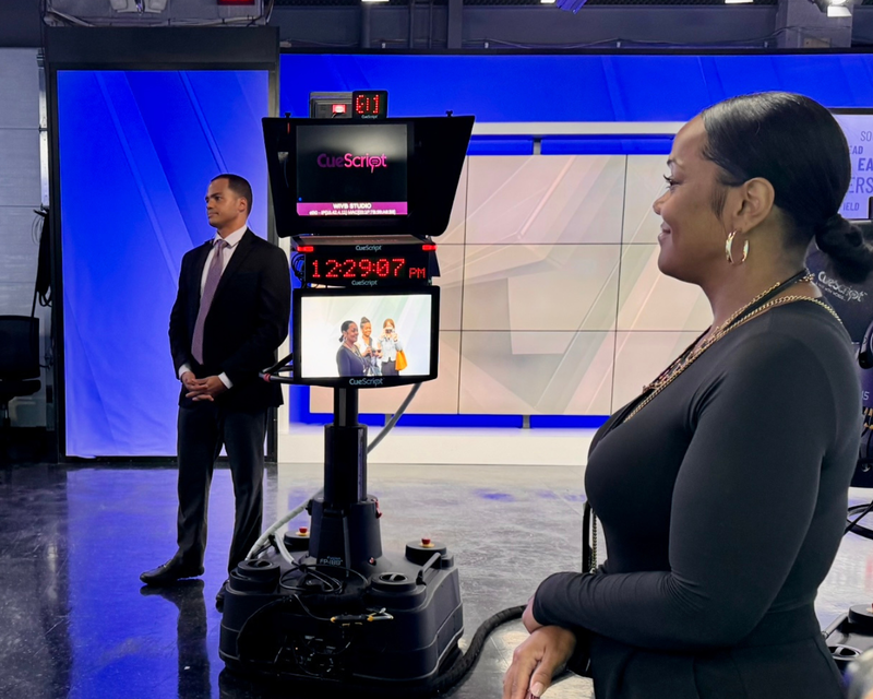 Brianna Pride on Set at WIVB