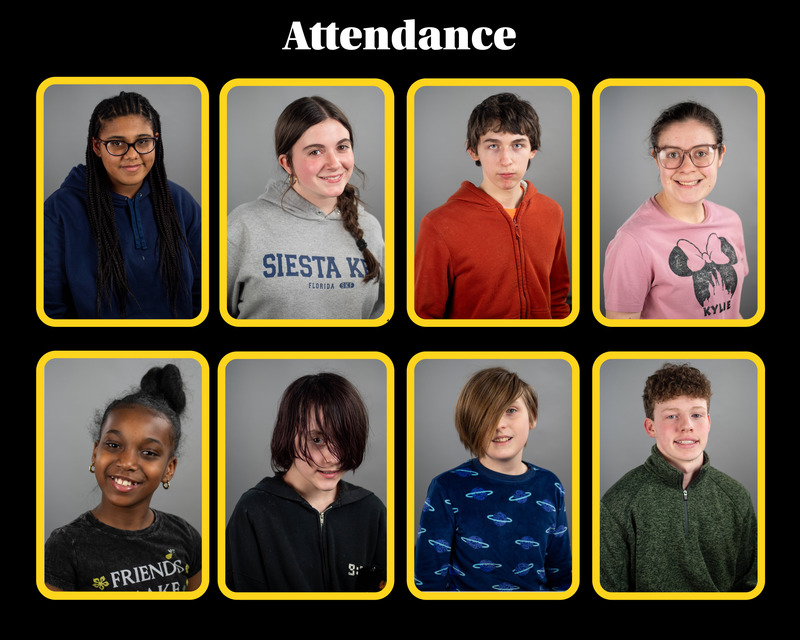February Students Awarded for Attendance