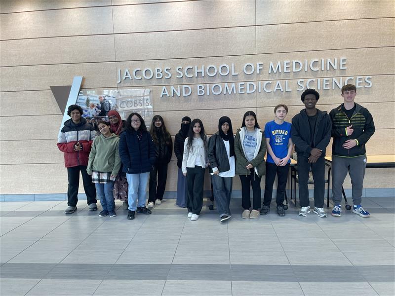 Students in a group photo 