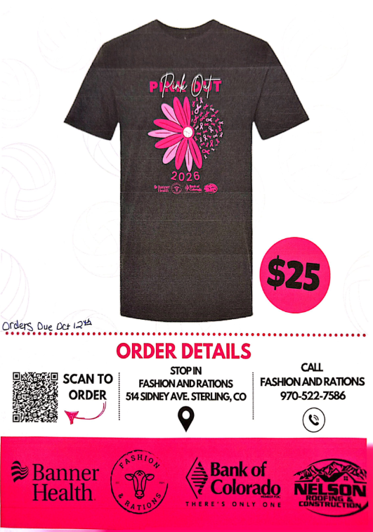 Pink Out Shirt for Sale Sept 2026