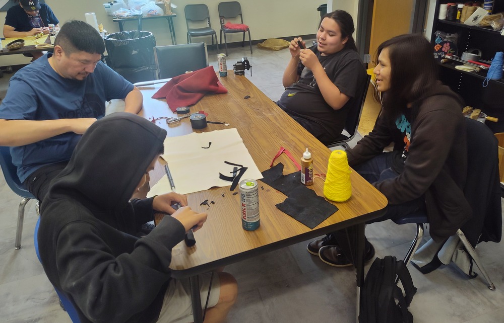 Beading at Culture Camp 2026