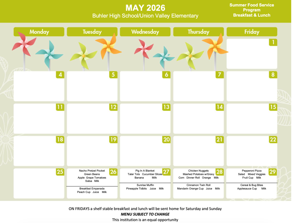 May menu
