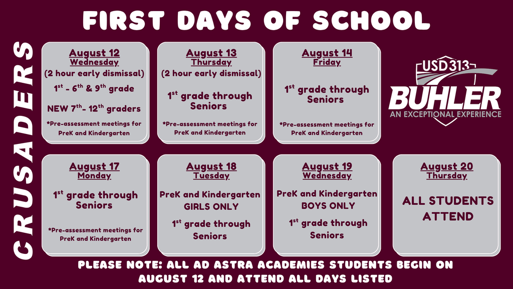 first days of school