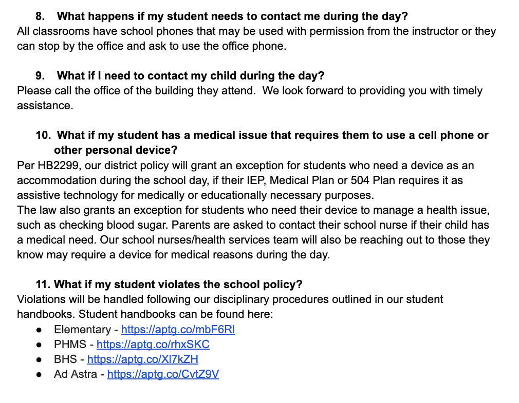 FAQ cell phone pg. 2