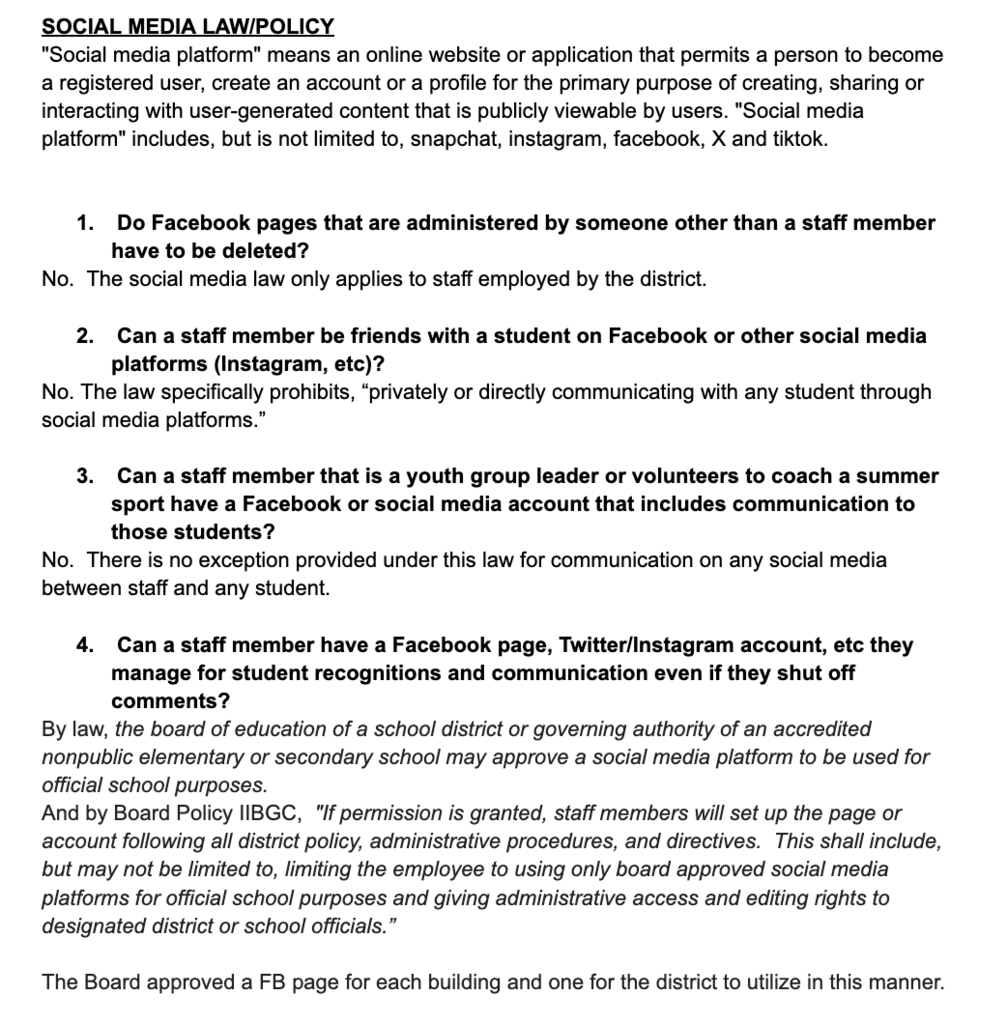 FAQ social medi