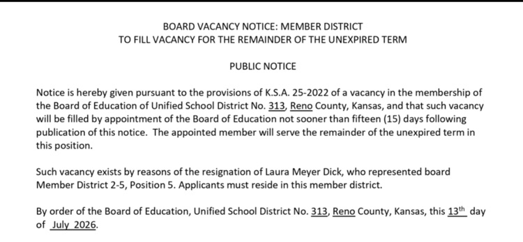 board vacancy
