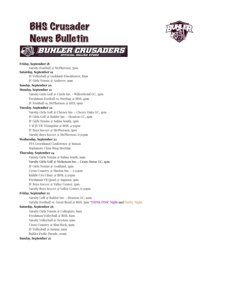 BHS News Bulletin