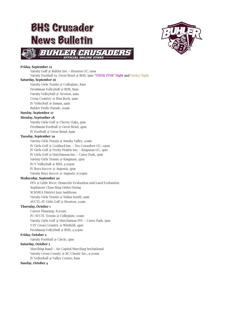 BHS News Bulletin
