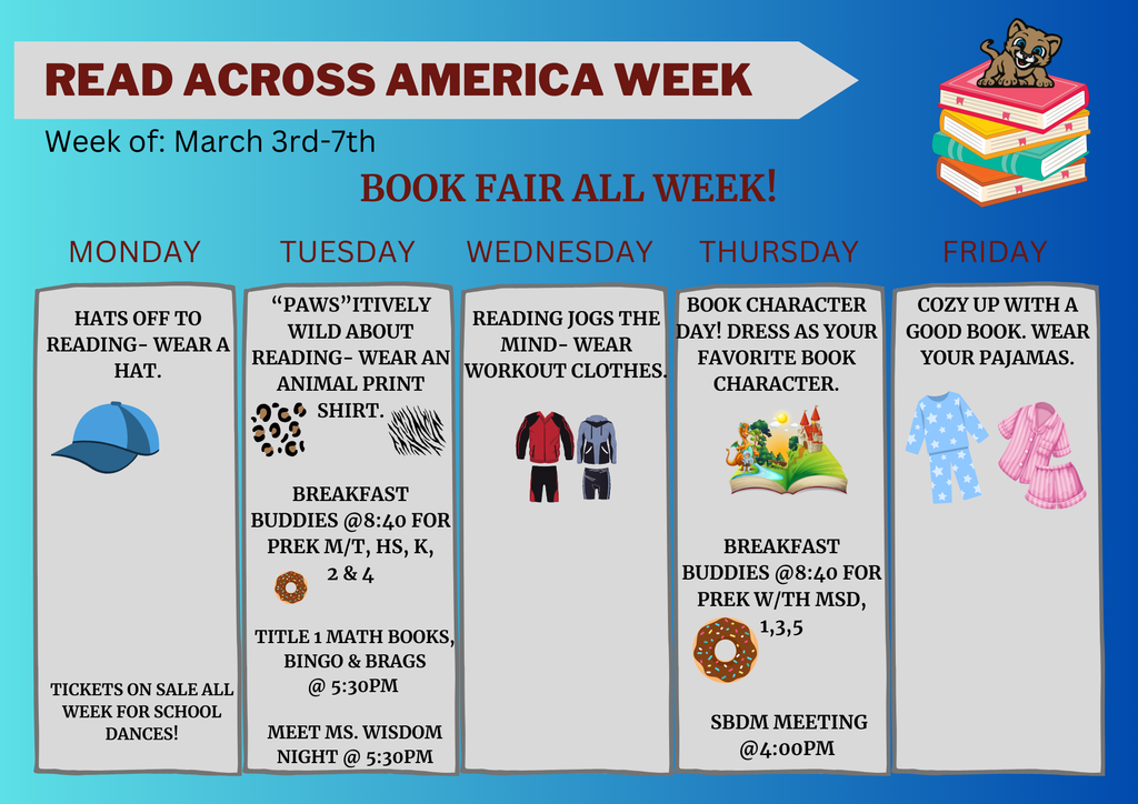 Read Across America Week March 3rd-7th