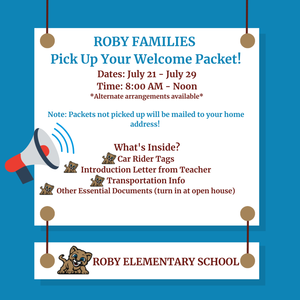 Welcome Packet Pick Up