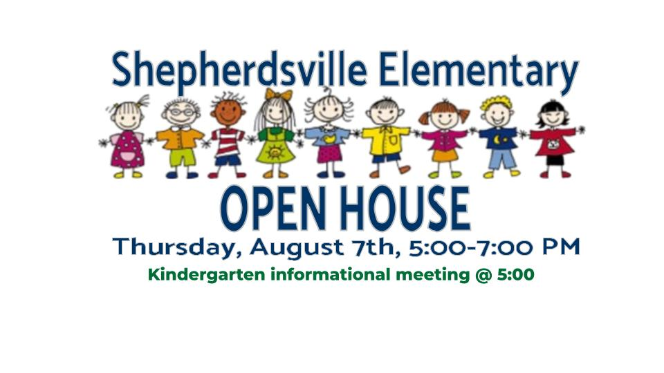 Open House Flyer,  August 7th from 5:00-7:00