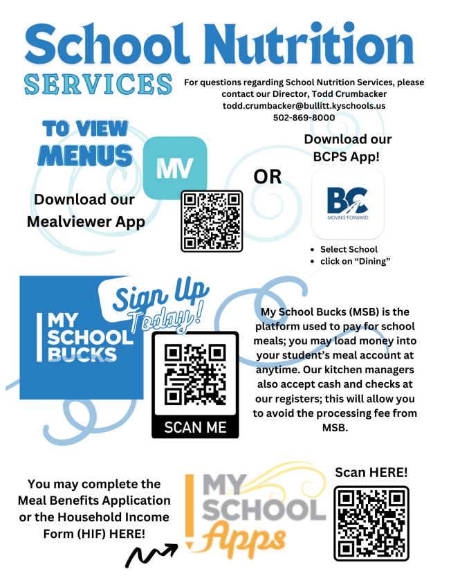 Apply for school nutrition