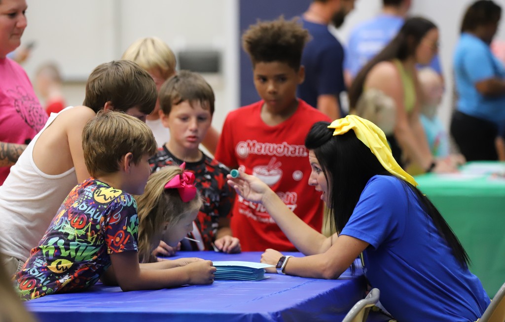 SES Students with Staff Member