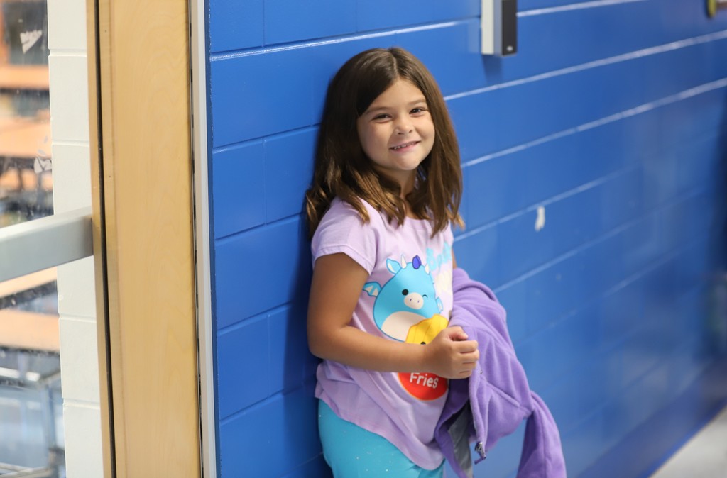 Smiling Student in Hallway